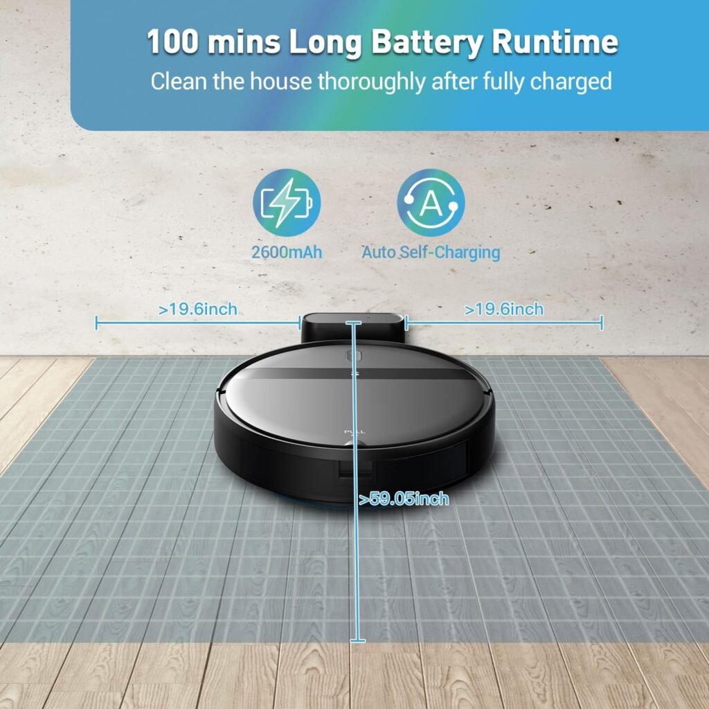 Kilgone G20 Robot Vacuum 100 mins